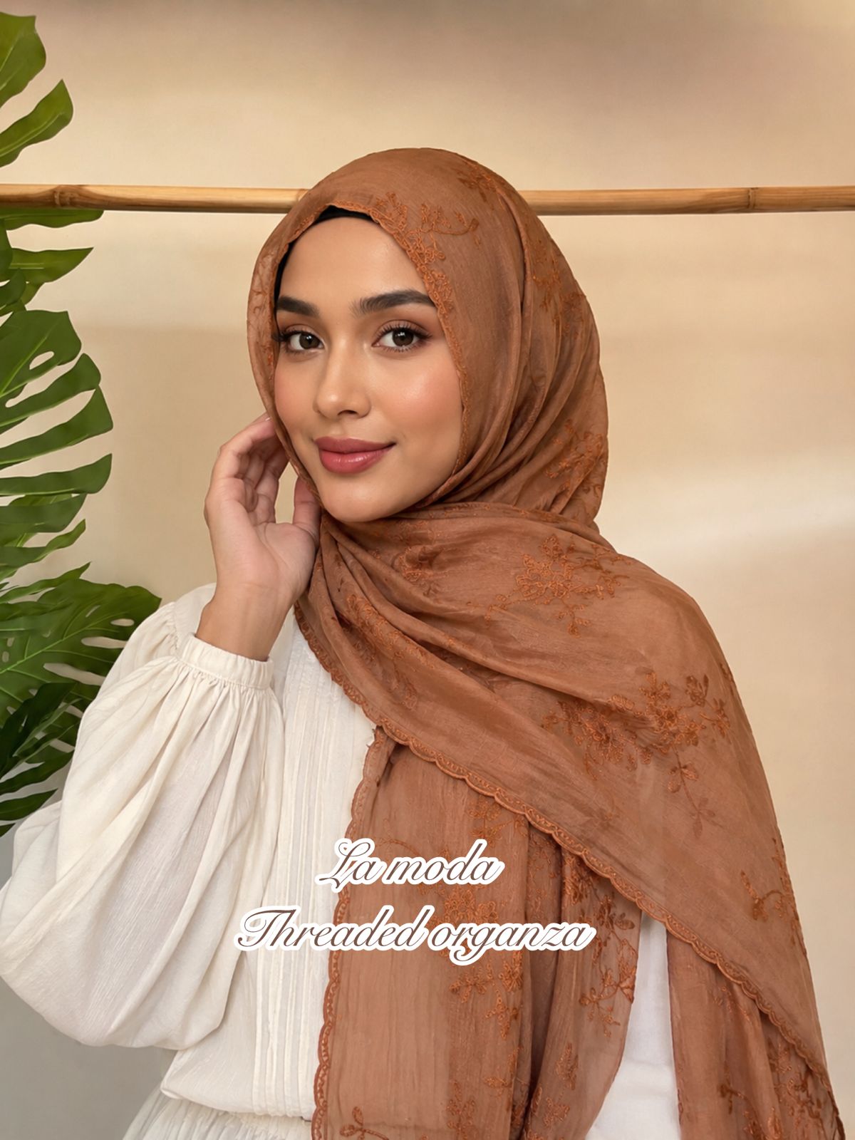 LEMODA THREADED ORGANZA HIJABS